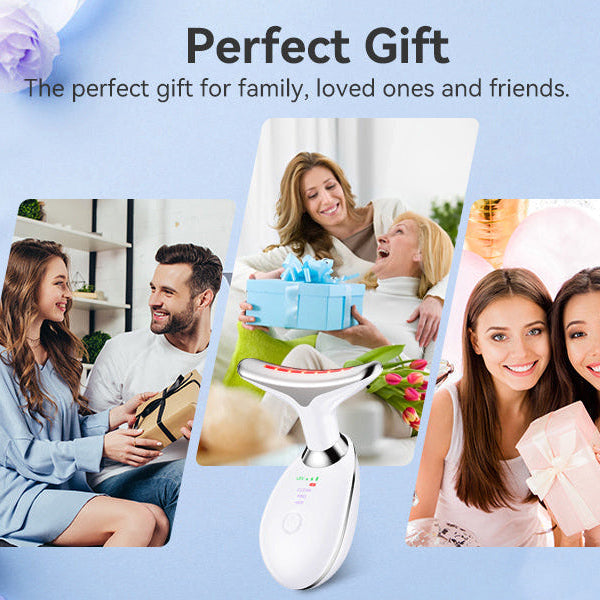 Musevia LumiLift 7 LED Facial & Neck Massager – Relax, Refresh & Glow Every Day