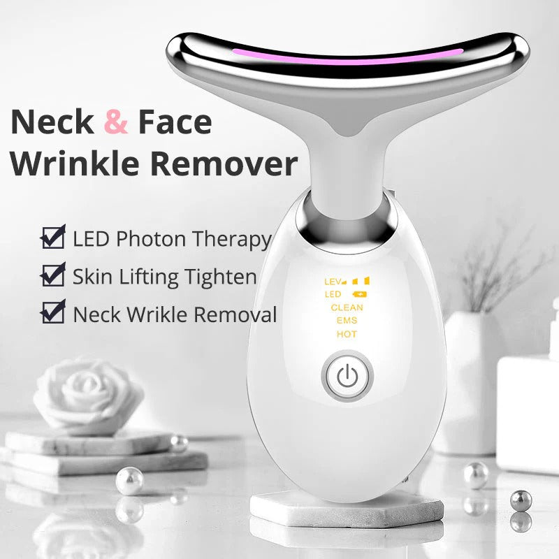 Musevia LumiLift 7 LED Facial & Neck Massager – Relax, Refresh & Glow Every Day