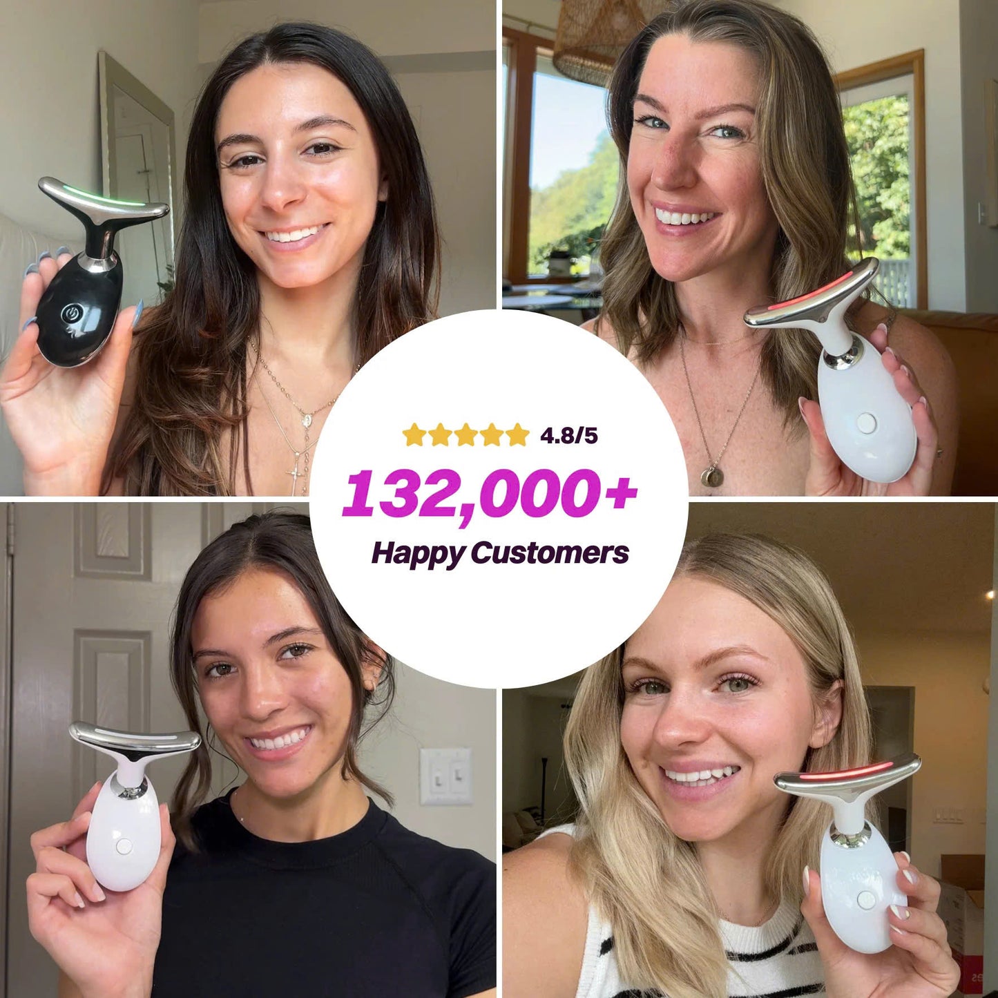 Musevia LumiLift 7 LED Facial & Neck Massager – Relax, Refresh & Glow Every Day