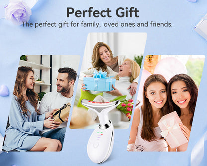 Musevia LumiLift 7 LED Facial & Neck Massager – Relax, Refresh & Glow Every Day